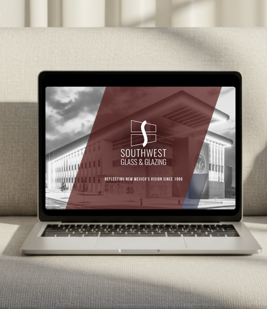 Southwest Glass on laptop